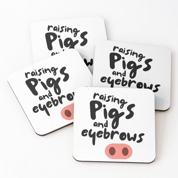 Item preview, Raising Pigs and Eyebrows, Funny Pig Mama  designed and sold by JerichoSprings.