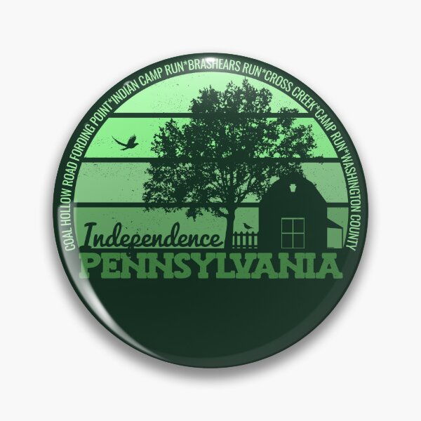 Item preview, Independence Pennsylvania Sunset Retro Vintage Local Pride Logo designed and sold by CRHPOD20.