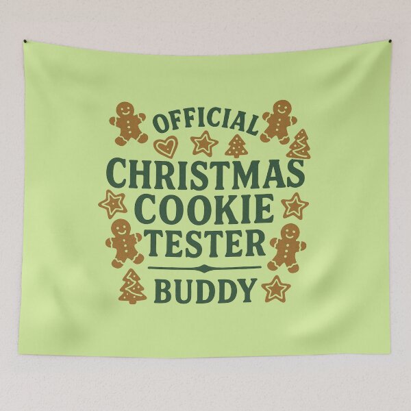 Item preview, Buddy Dog Christmas cookie tester Design designed and sold by Meandmyshop.