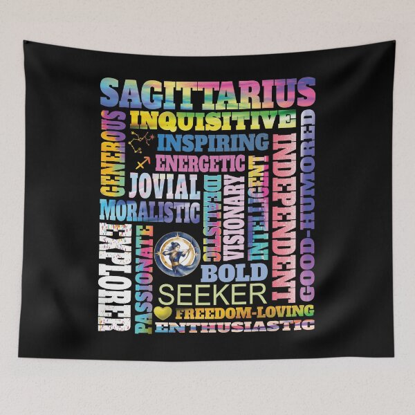 Item preview, Sagittarius Zodiac Sign Traits - Astrology Horoscope Design designed and sold by angy2017.