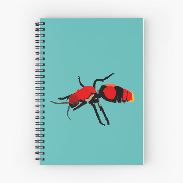 Item preview, V is for Velvet Ant,Velvet Ant Illustration – Striking Insect Art for Nature and Wildlife Enthusiasts designed and sold by PrettylittlepastelUk.