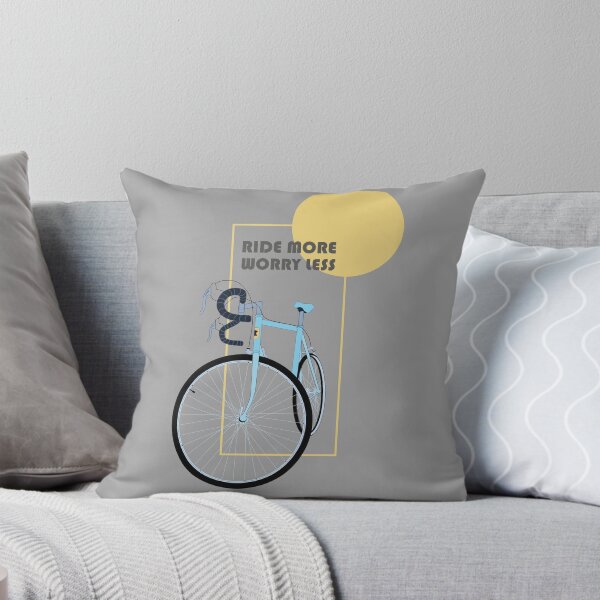 Item preview, Ride More Worry Less - Retro Cycling Zen designed and sold by SKETCHYANDGRAPHIC.