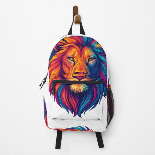 Item preview, Colorful Lion Face Art - Neon - Vibrant | Wear Power. Lead Fearlessly. designed and sold by EnergyPixel.