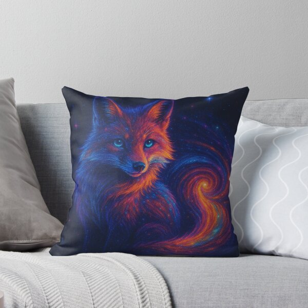 Aperçu de l'œuvre Renard cosmique néon onirique créée et vendue par Paul Morse.