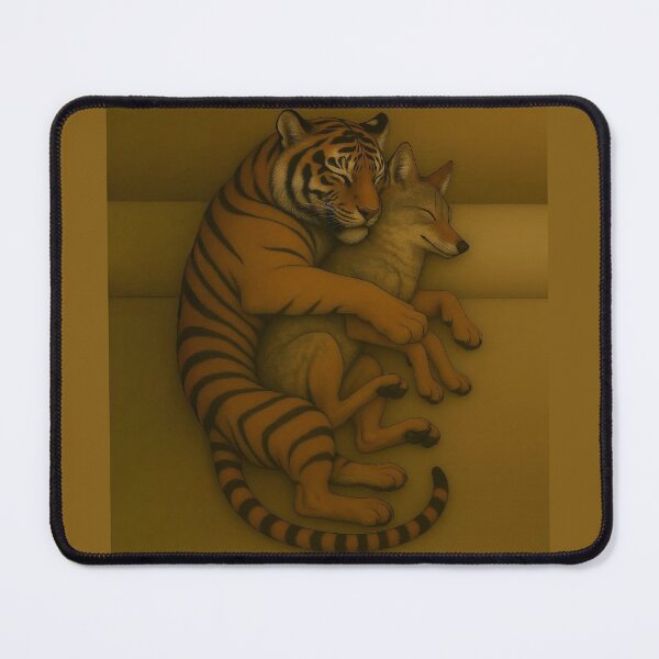 Item preview, A Tiger’s Gentle Heart with his Coyote designed and sold by nikkolaus.