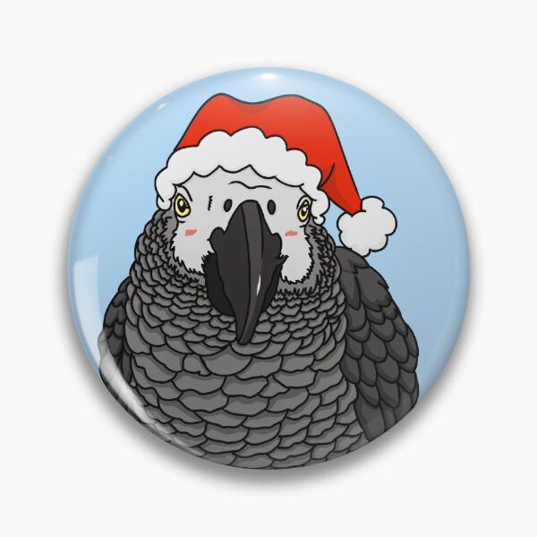 Item preview, Cute Christmas African Grey Parrot  designed and sold by Emma Martinez.