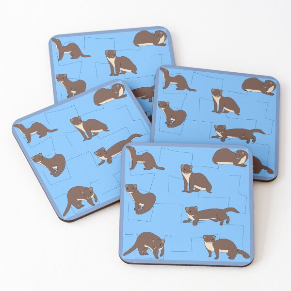 Item preview, Yellow bellied Weasels  designed and sold by Leapingdoe.