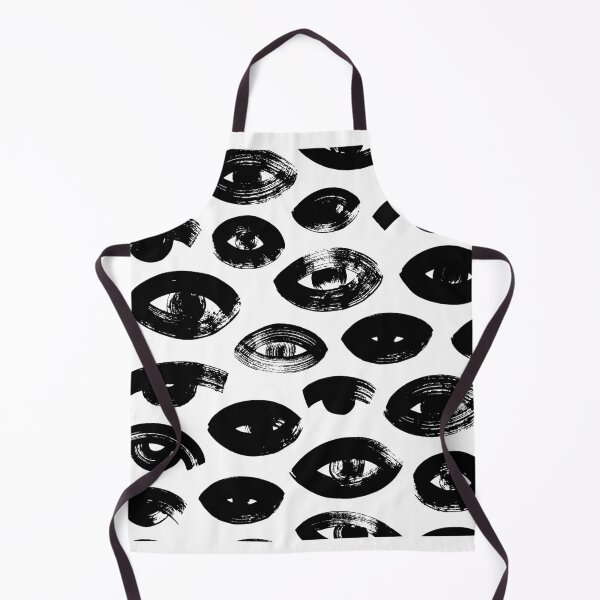 Item preview, All Eyes – Abstract Brush Art Pattern | Minimal Black and White Design by MonoSoul designed and sold by MonoSoul Shop.