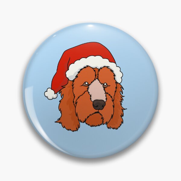 Item preview, Cockapoo with Sant Hat designed and sold by Emma Martinez.