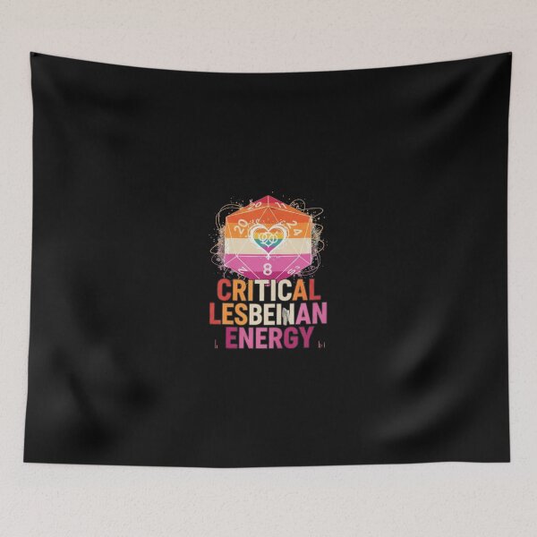 Item preview, D20 Heart Pride Dice - 'Critical Lesbian Energy' RPG Gaming Design" designed and sold by CuteOasis.