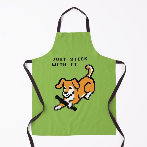 Item preview, Just Stick With It Funny Pixel Dog Drawing designed and sold by illucalliart.