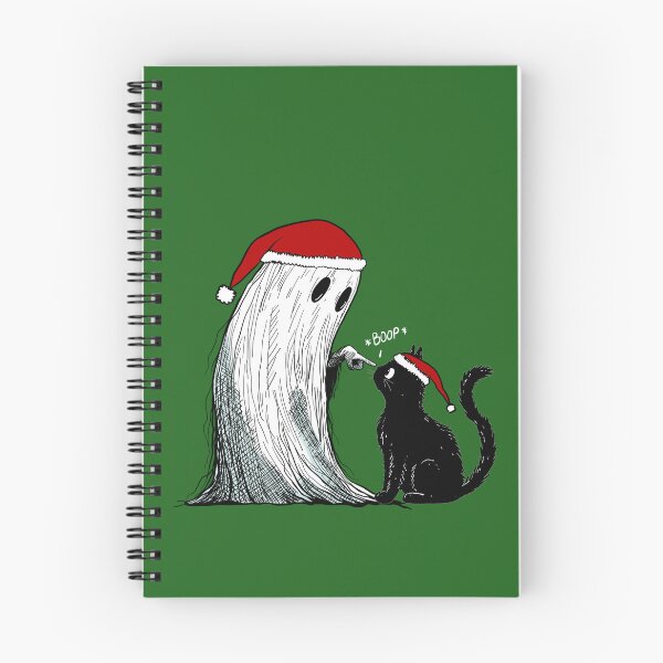 Item preview, Christmas Ghost Doing A Boop designed and sold by KilkennyCat Art.