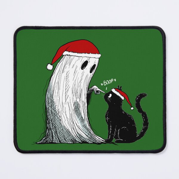 Item preview, Christmas Ghost Doing A Boop designed and sold by KilkennyCat Art.
