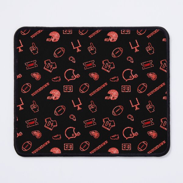 Item preview, Football Theme, Fan Pattern. Red glitter version designed and sold by ClearAndHappy.