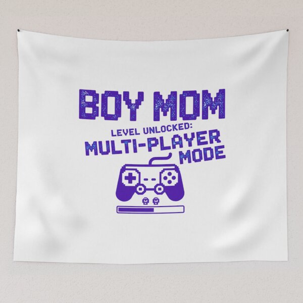 Item preview, Boy Mom Level Unlocked: Multi-Player Mode | Funny Gamer Mom Life Pixel Art Design | Mother of Boys Gift designed and sold by Khokha80.