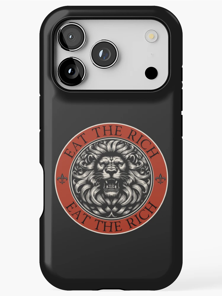 Thumbnail 1 of 4, iPhone Case, EAT THE RICH designed and sold by DesignCollectiv.