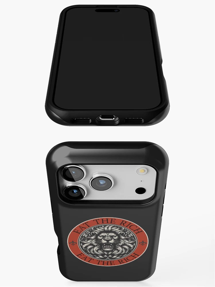 Thumbnail 3 of 4, iPhone Case, EAT THE RICH designed and sold by DesignCollectiv.