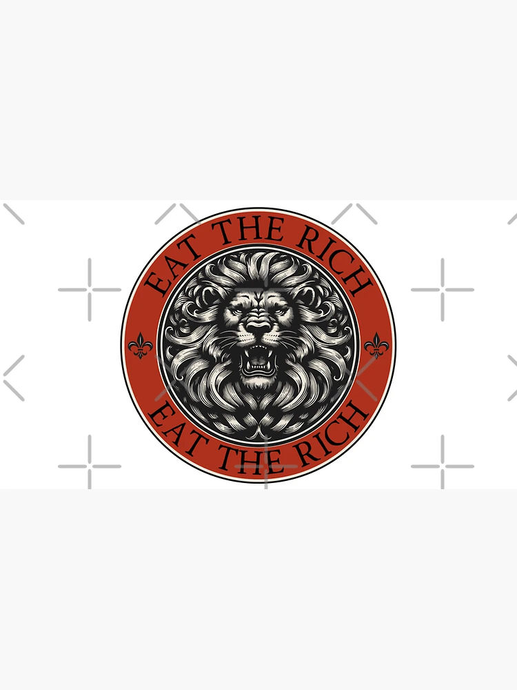 Thumbnail 3 of 3, Cap, EAT THE RICH designed and sold by DesignCollectiv.