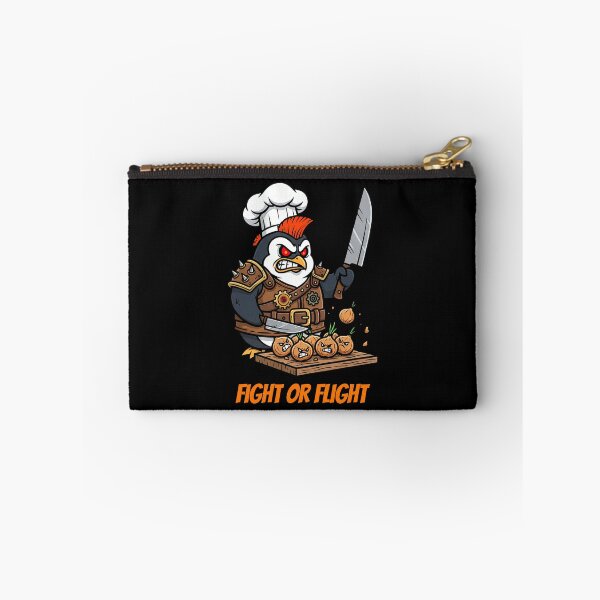 Item preview, Fight or Flight – The Battle of the Angry Chef Penguin designed and sold by CARPIO Creations.