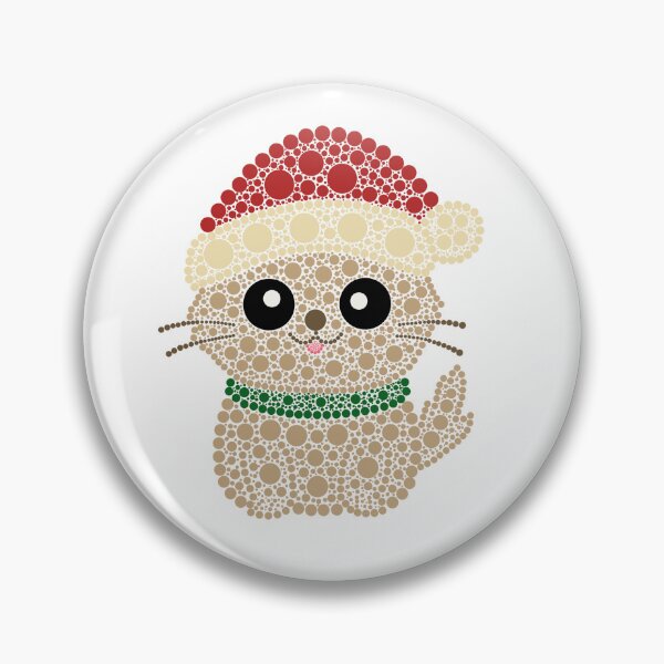 Item preview, Holiday Kitty Dot Art designed and sold by Cardiff Creative.