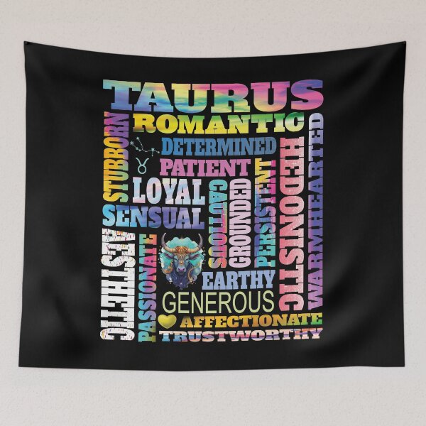 Item preview, Taurus Zodiac Sign Traits - Astrology Horoscope Design designed and sold by angy2017.