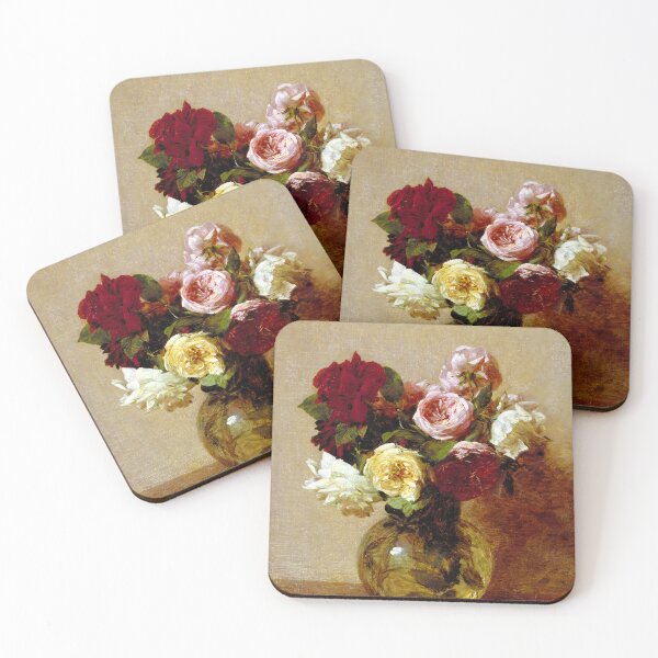 Item preview, Roses in a Glass Bowl Vase - Henri Fantin-Latour designed and sold by Jon-Baran.