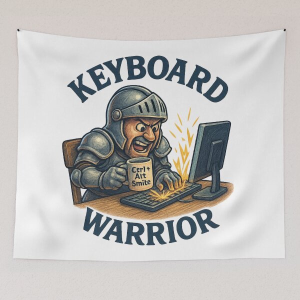 Item preview, Keyboard Warrior designed and sold by ThoughtsInTheOpen.