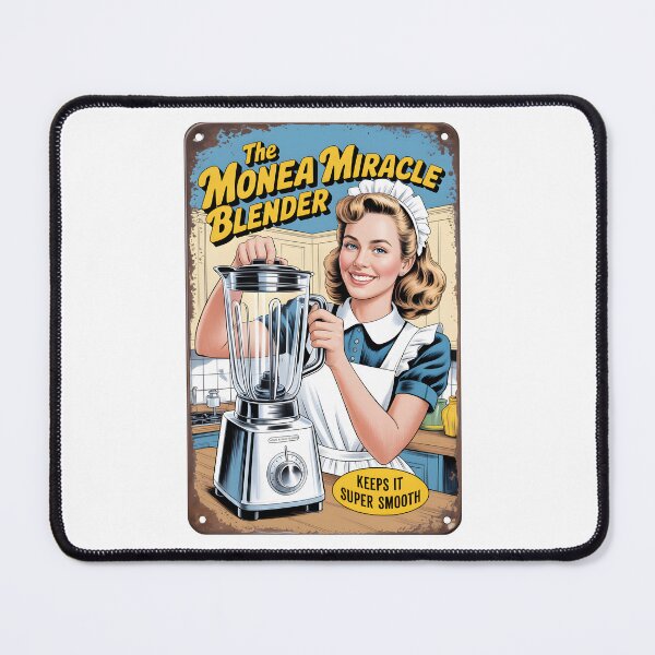 Item preview, Monea Miracle Blender - retro metal plate with maid designed and sold by Museum Of Non-Existing Art.