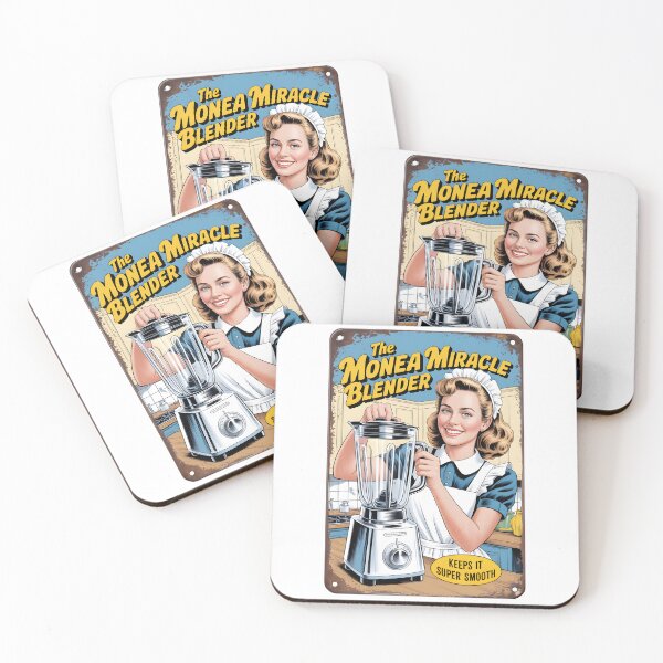 Item preview, Monea Miracle Blender - retro metal plate with maid designed and sold by Museum Of Non-Existing Art.