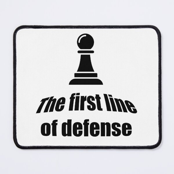 Item preview, Chess the first line of defense designed and sold by HeyLemon.