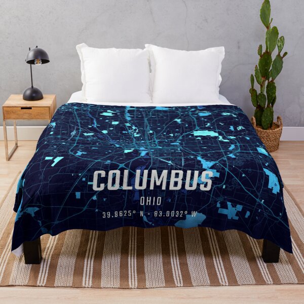 Item preview, Columbus Midnight City Map designed and sold by HomeLivingCo.
