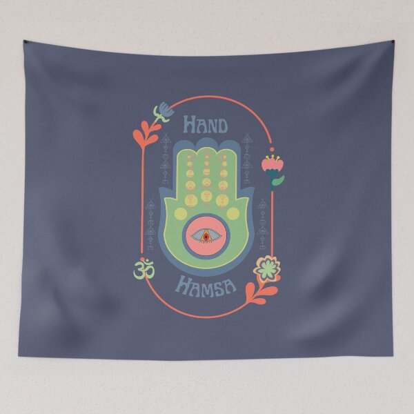 Item preview, Retro Spiritual Hamsa Hand designed and sold by JuanaDesigns.
