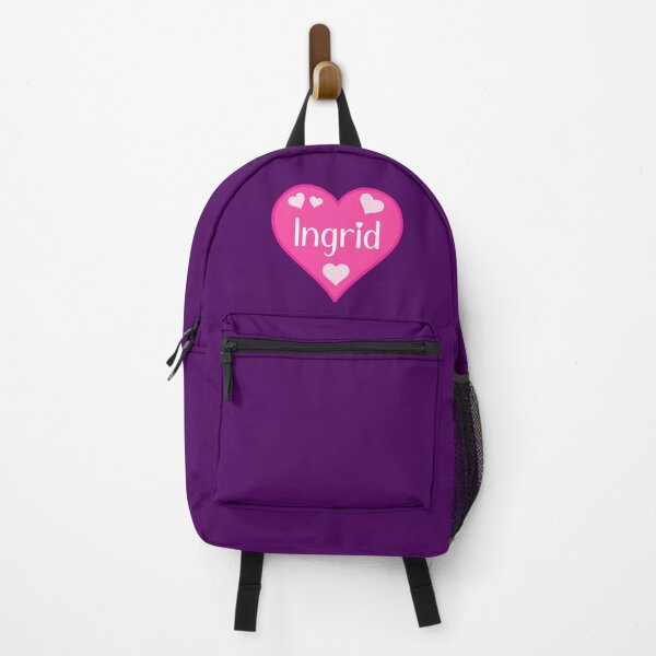 Item preview, Ingrid Name Pink Heart designed and sold by Jeallan Designs.
