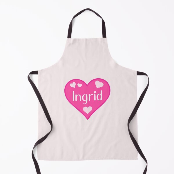 Item preview, Ingrid Name Pink Heart designed and sold by Jeallan Designs.