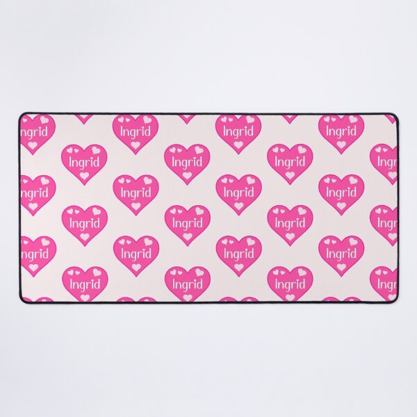 Item preview, Ingrid Name Pink Heart designed and sold by Jeallan Designs.