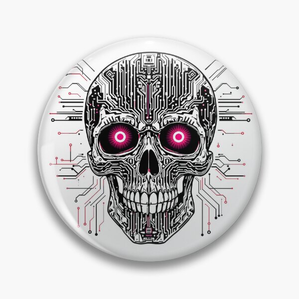 Item preview, Circuit Skull designed and sold by LowBatteryHQ.