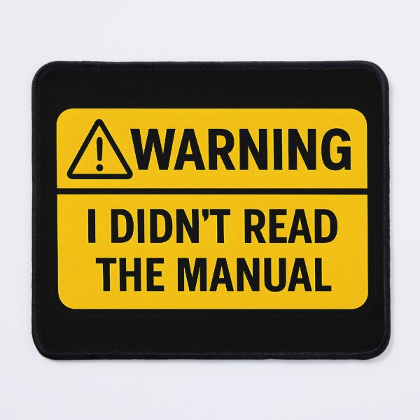 Item preview, Warning I didn't read the manual designed and sold by e-monsterz.