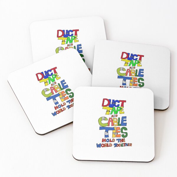 Item preview, Duct Tape And Cable Ties Hold The World Together – Funny Engineering Quote designed and sold by MAF_Merch.