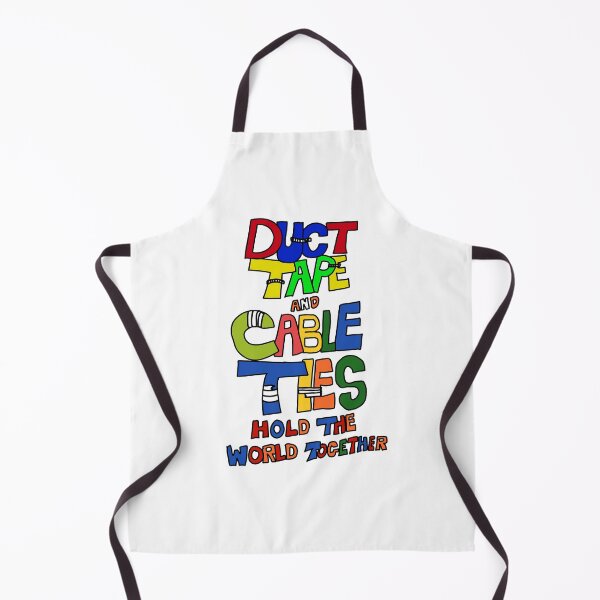 Item preview, Duct Tape And Cable Ties Hold The World Together – Funny Engineering Quote designed and sold by MAF_Merch.
