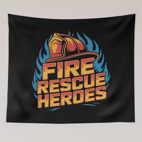 Item preview, Fire rescue heroes shirt designed and sold by DreamOnShirts.