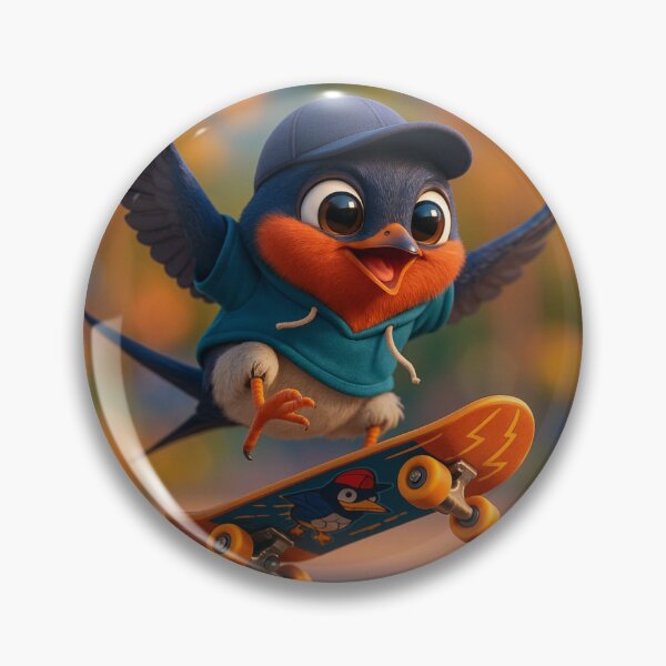 Item preview, Skater Barn Swallow designed and sold by Sillytoe.