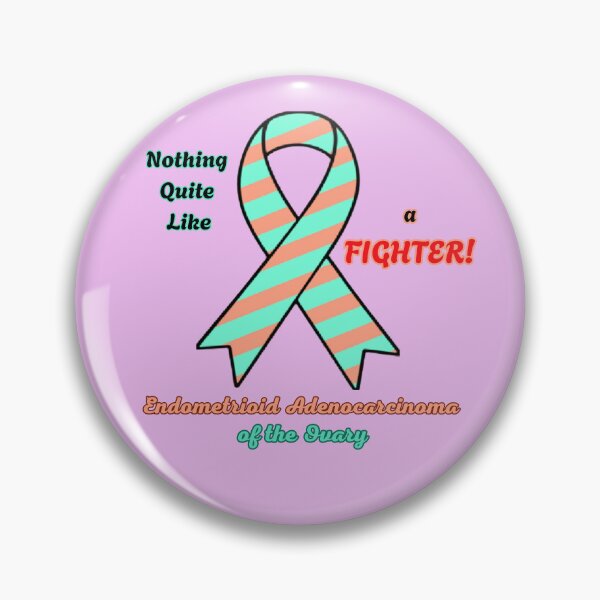 Item preview, Support Fighters of EAC of the Ovary Awareness Ribbon designed and sold by DarkArtsProjects.