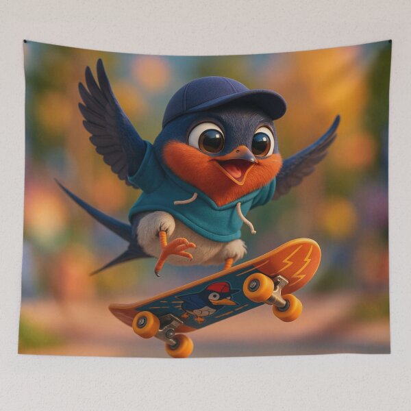 Item preview, Skater Barn Swallow designed and sold by Sillytoe.