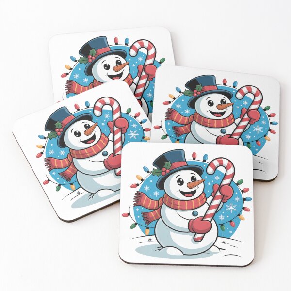 Item preview, Candy Cane Snowman Joy designed and sold by SoftStyleStudio ⭐⭐⭐.