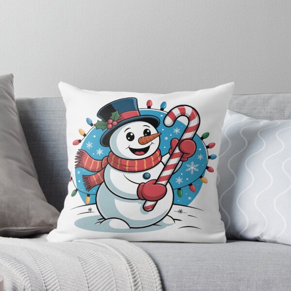 Item preview, Candy Cane Snowman Joy designed and sold by SoftStyleStudio ⭐⭐⭐.