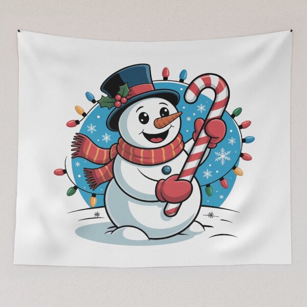 Item preview, Candy Cane Snowman Joy designed and sold by SoftStyleStudio ⭐⭐⭐.