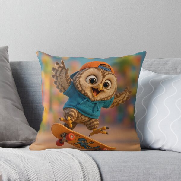 Item preview, Skater Barred Owl designed and sold by Sillytoe.