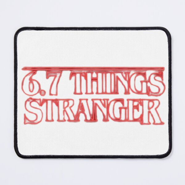 Item preview, 6.7 Things Stranger- Retro Horror Meme Art | 67 Trend Parody Design designed and sold by toshnaire.