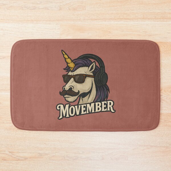 Item preview, Hipster Unicorn with Mustache, Headphones & Sunglasses – “Movember” Support Art designed and sold by shmupod.