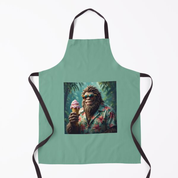 Item preview, Sasquatch enjoying a cone designed and sold by seahorse crossing.